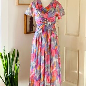 Fabulous 1980’s Morton Myles Silk Dress